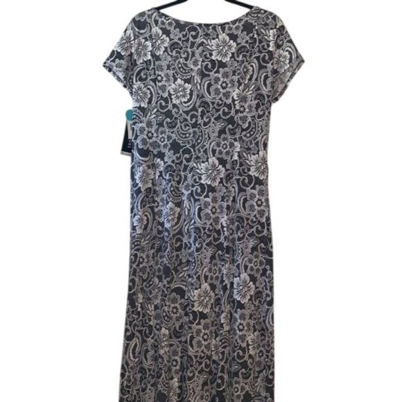 Perceptions New York Womens XL Floral Lace Dress - Picture 6 of 8